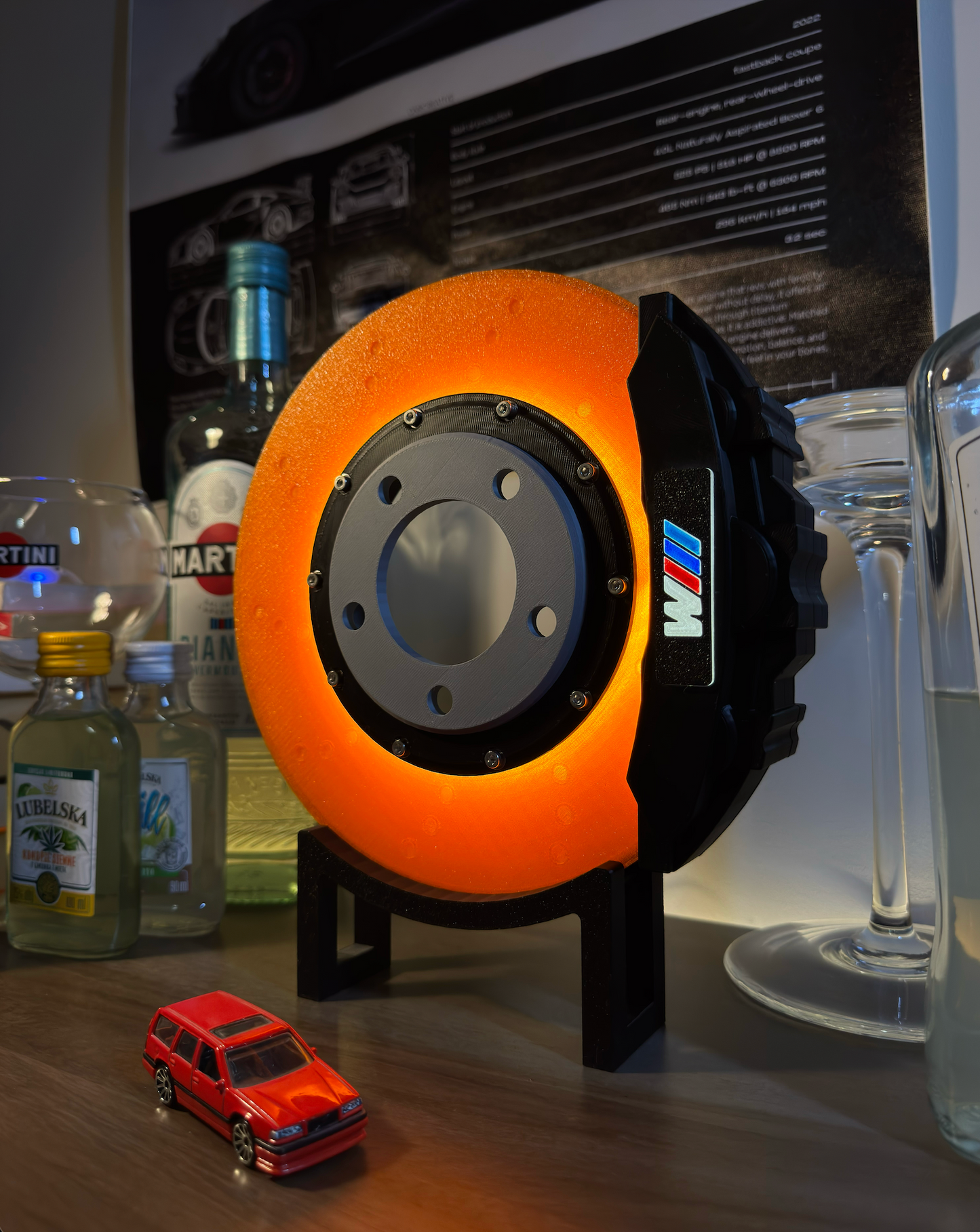 Neonbrakes® lampa LED w kształcie tarczy hamulcowej