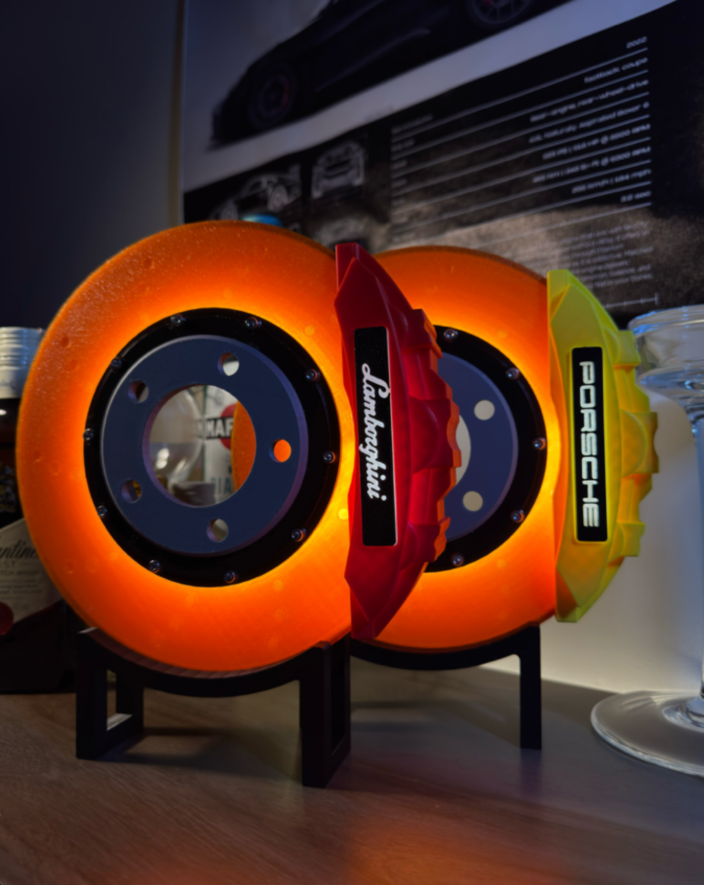 Neonbrakes® lampa LED w kształcie tarczy hamulcowej