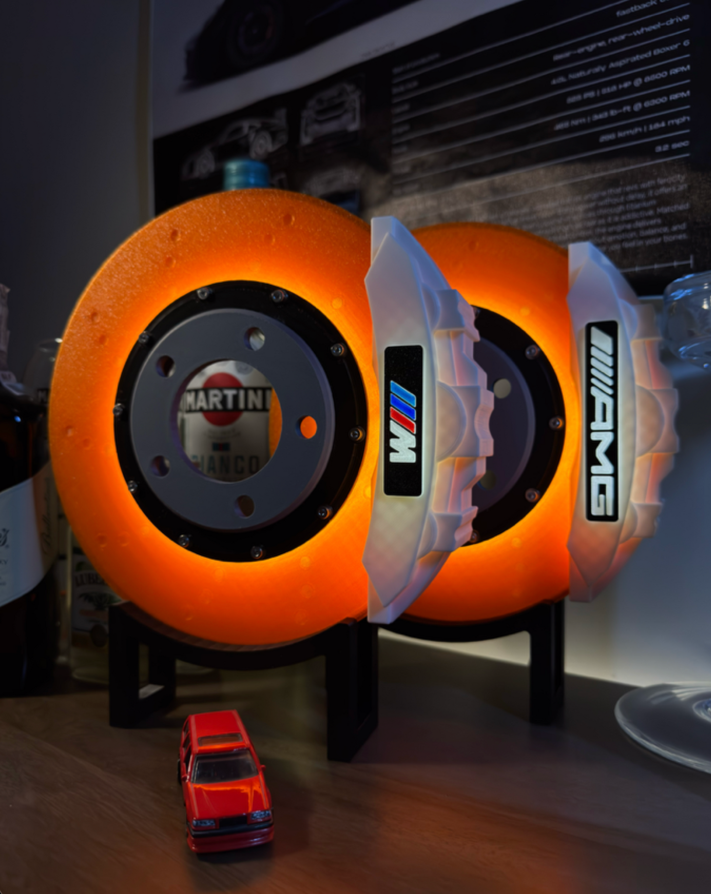 Neonbrakes® lampa LED w kształcie tarczy hamulcowej