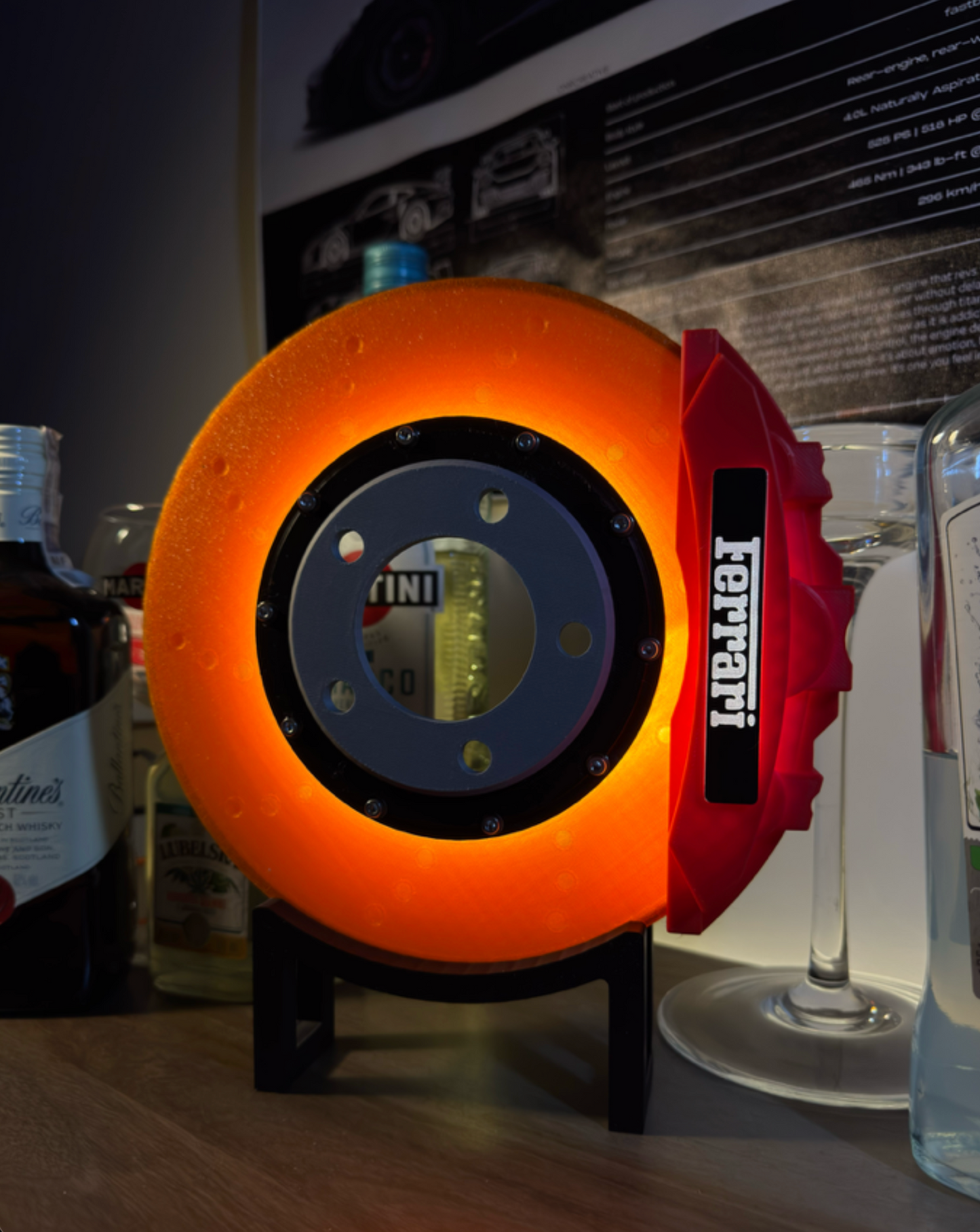 Neonbrakes® lampa LED w kształcie tarczy hamulcowej