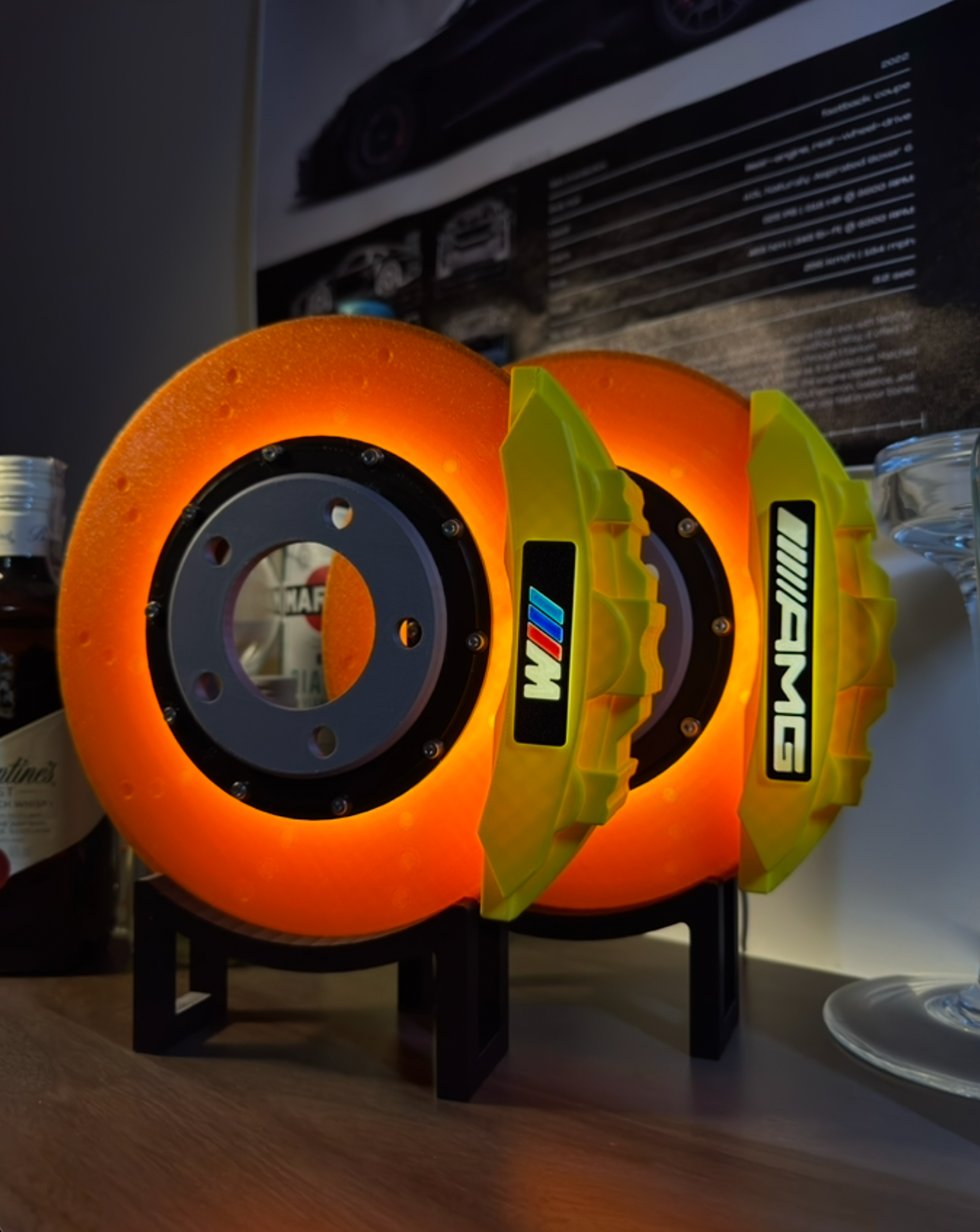 Neonbrakes® lampa LED w kształcie tarczy hamulcowej