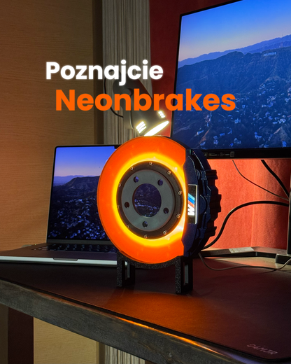 Neonbrakes® lampa LED w kształcie tarczy hamulcowej