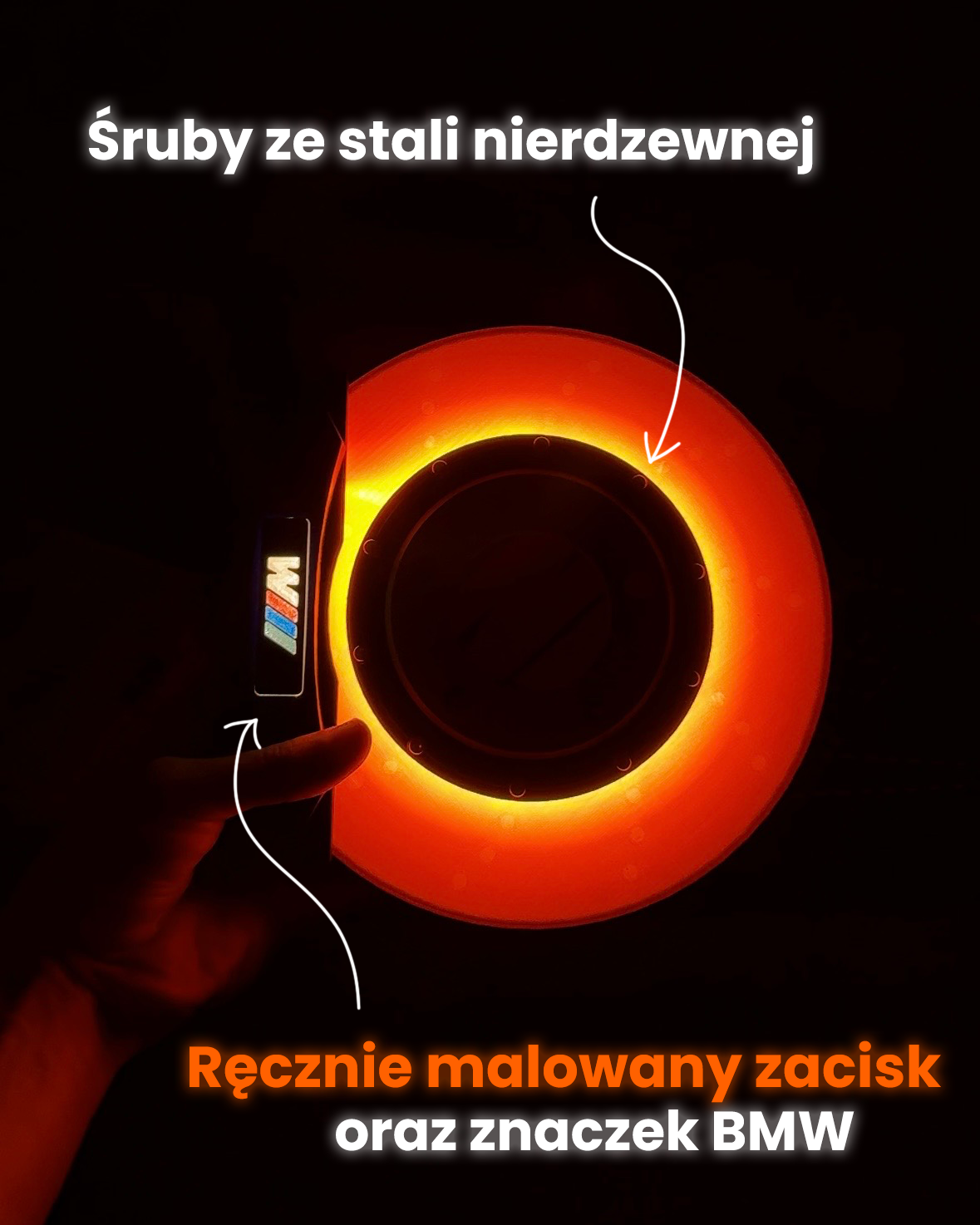 Neonbrakes® lampa LED w kształcie tarczy hamulcowej