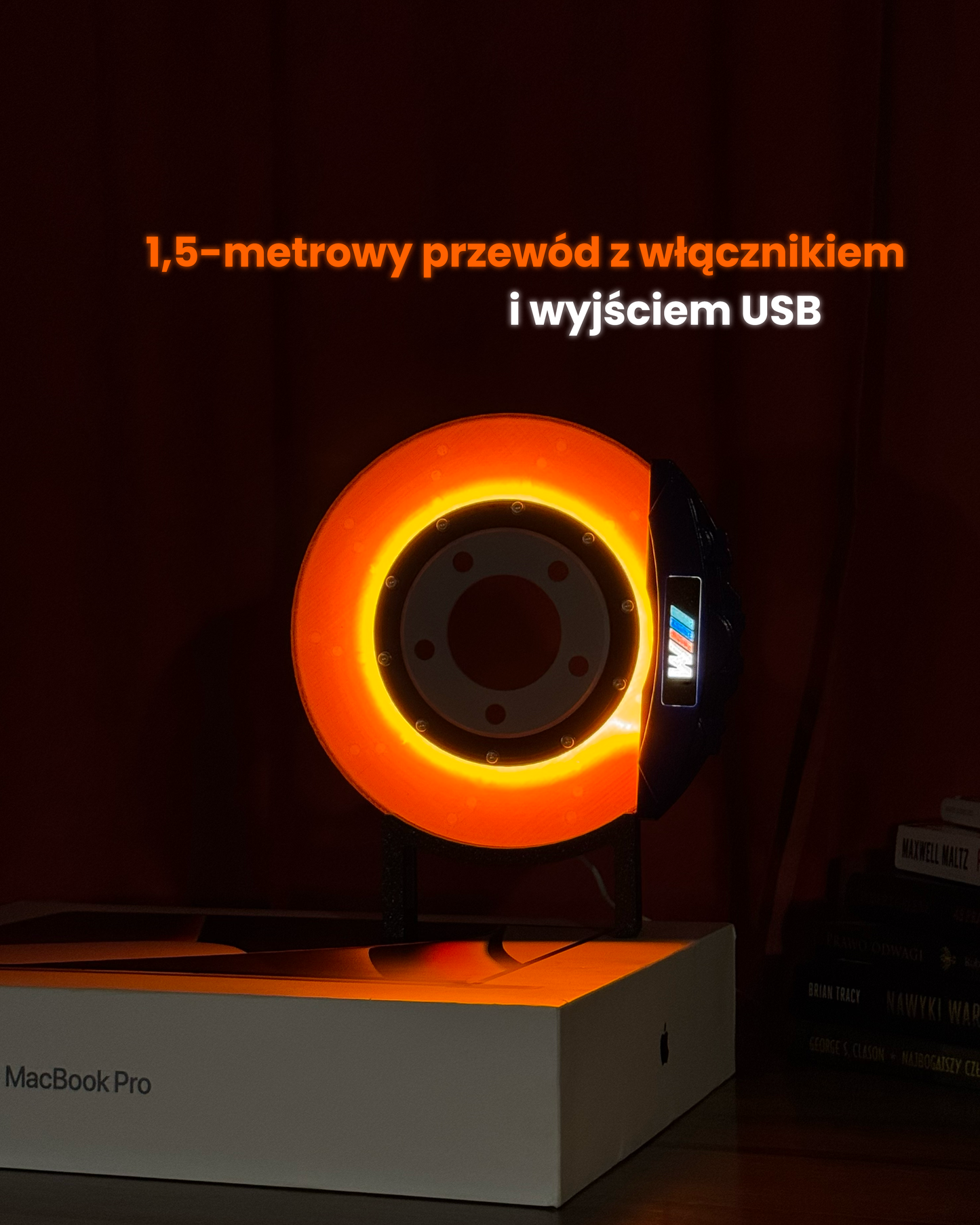 Neonbrakes® lampa LED w kształcie tarczy hamulcowej