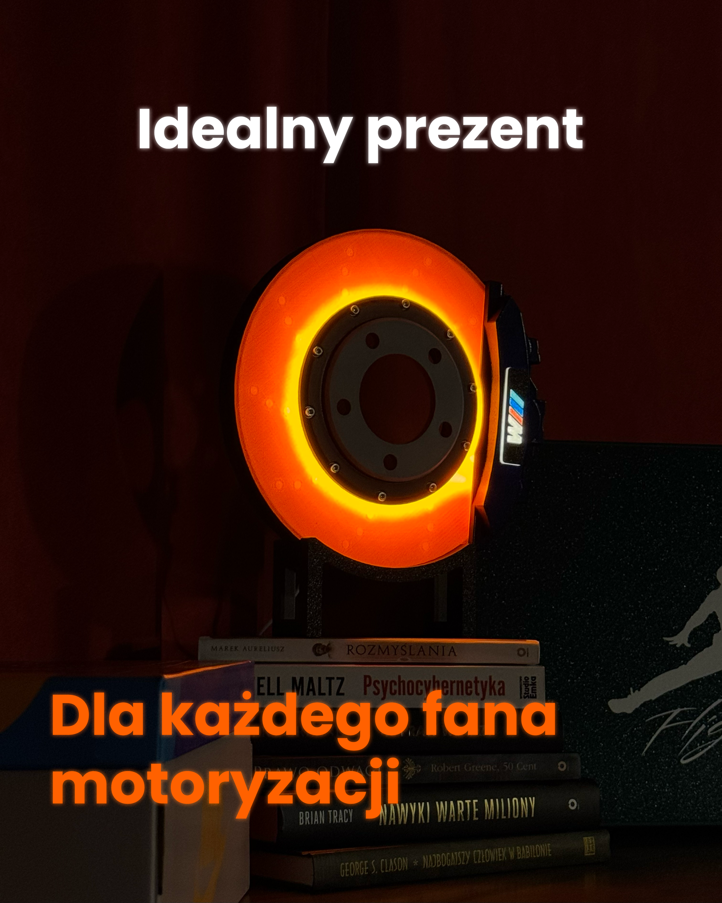 Neonbrakes® lampa LED w kształcie tarczy hamulcowej