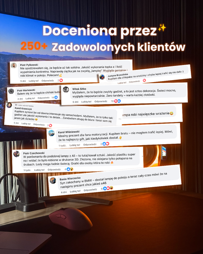 Neonbrakes® lampa LED w kształcie tarczy hamulcowej